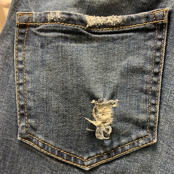 GARAGE Women's 5  Distressed Destroyed super skinny Jeans - Picture 2 of 11